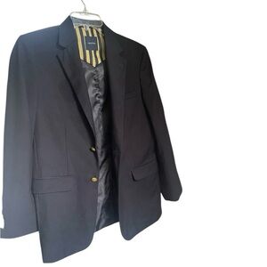 Nautica Boys Youth Navy Blue School Blazer Coat Jacket Size 18 Preppy